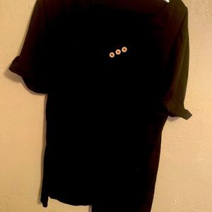 Black top with buttons